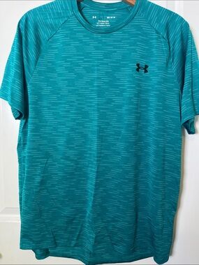 Under Armour Teal Heathered Short Sleeve Performance Tee